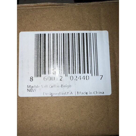 Beige Marble Salt Cellar with Lid (3.5oz) - Versatile Marble Jar To Store Spices - Picture 12 of 12